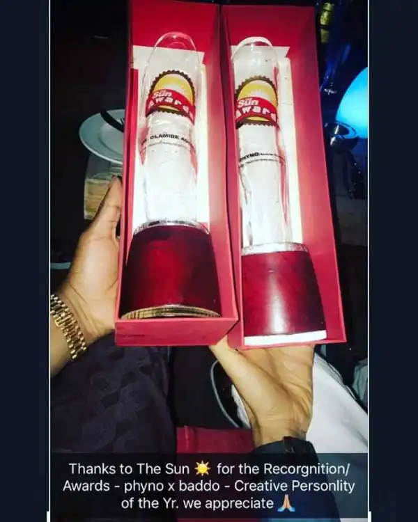Sun Awards Olamide And Phyno Creative Personalities Of The Year (Photo)
